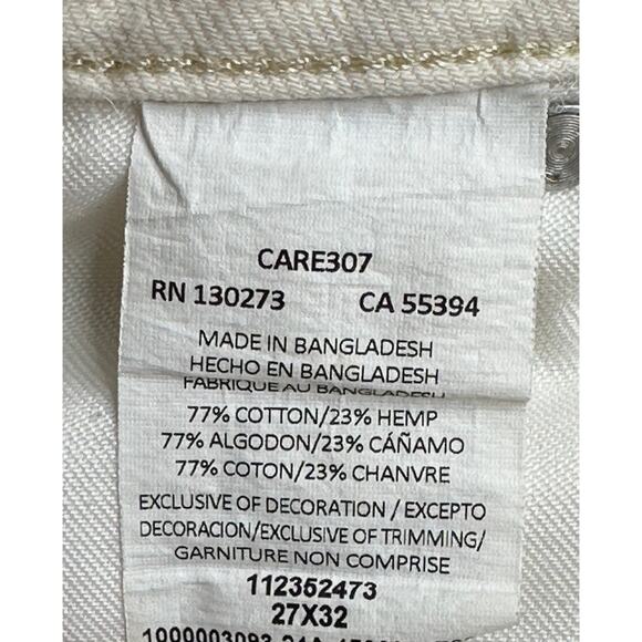 Wrangler Unbound Vanilla Wide Leg Jeans Beige Mid Rise Western Casual Cowgirl 27 - Picture 5 of 9